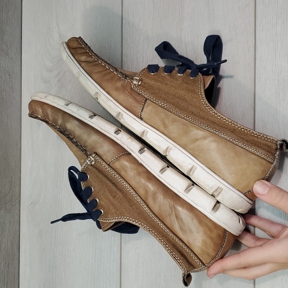 Bed Stu Mens Leather Loafer Slip on moc shoes sneakers sz 11 - Picture 9 of 13